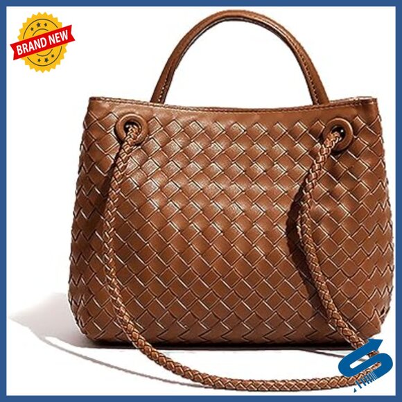 Amazon.com: NOBLIFE Woven Bag for Women, Small Vegan Leather  Vegan Leather Woven Tote Hobo Bag Crossbody Shoulder Handbag